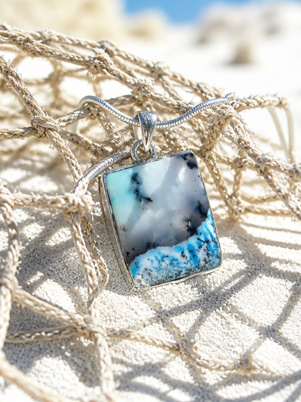 NEW! Dendritic Opal Necklace